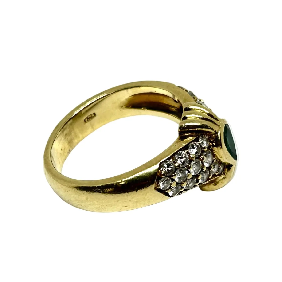 Bague PIAGET en or jaune, émeraude et diamants - Image 4