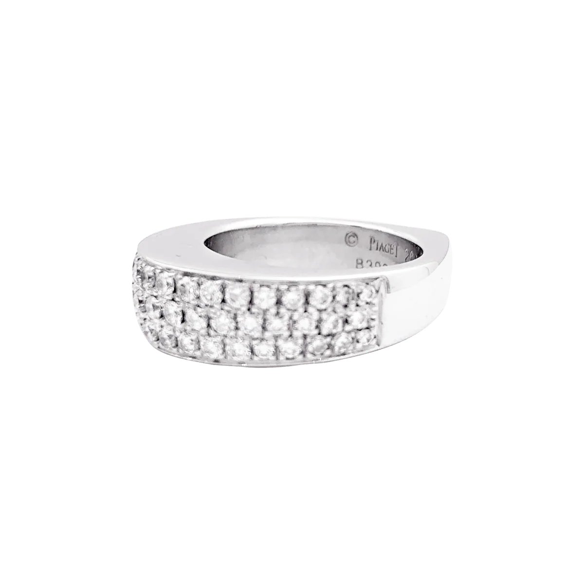 Bague PIGAET "Millennium" en or blanc et diamants - Image 3