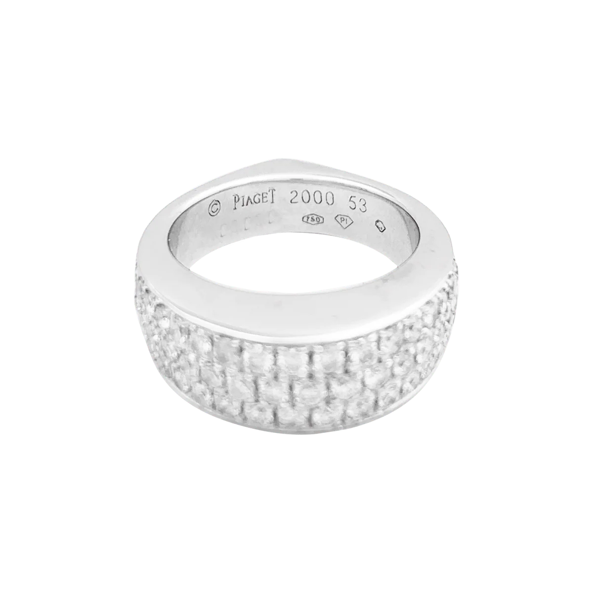 Bague PIGAET "Millennium" en or blanc et diamants - Image 6