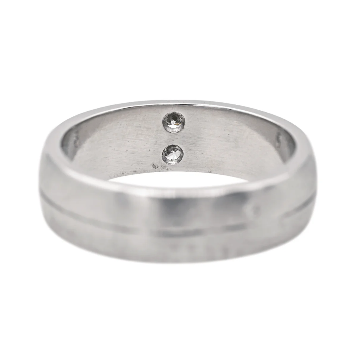 Bague Alliance en platine et diamants - Image 5