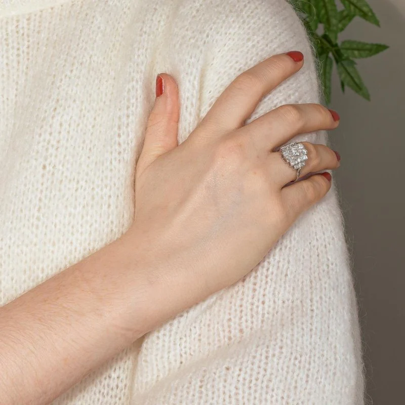 Bague Platine Diamant - Image 9