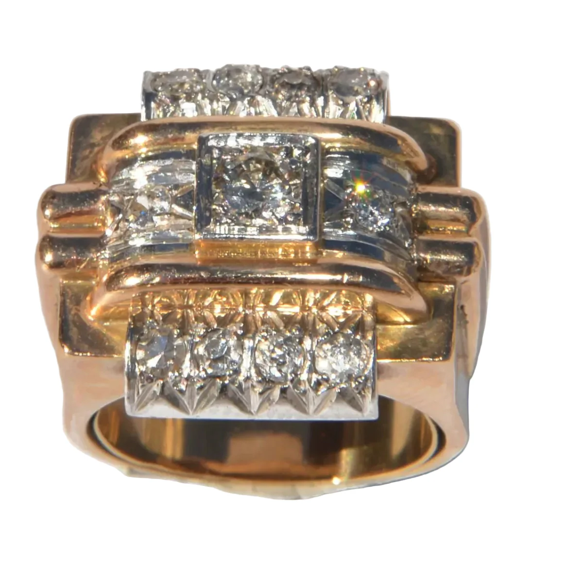 Bague platine et diamant 1950 - Image 3