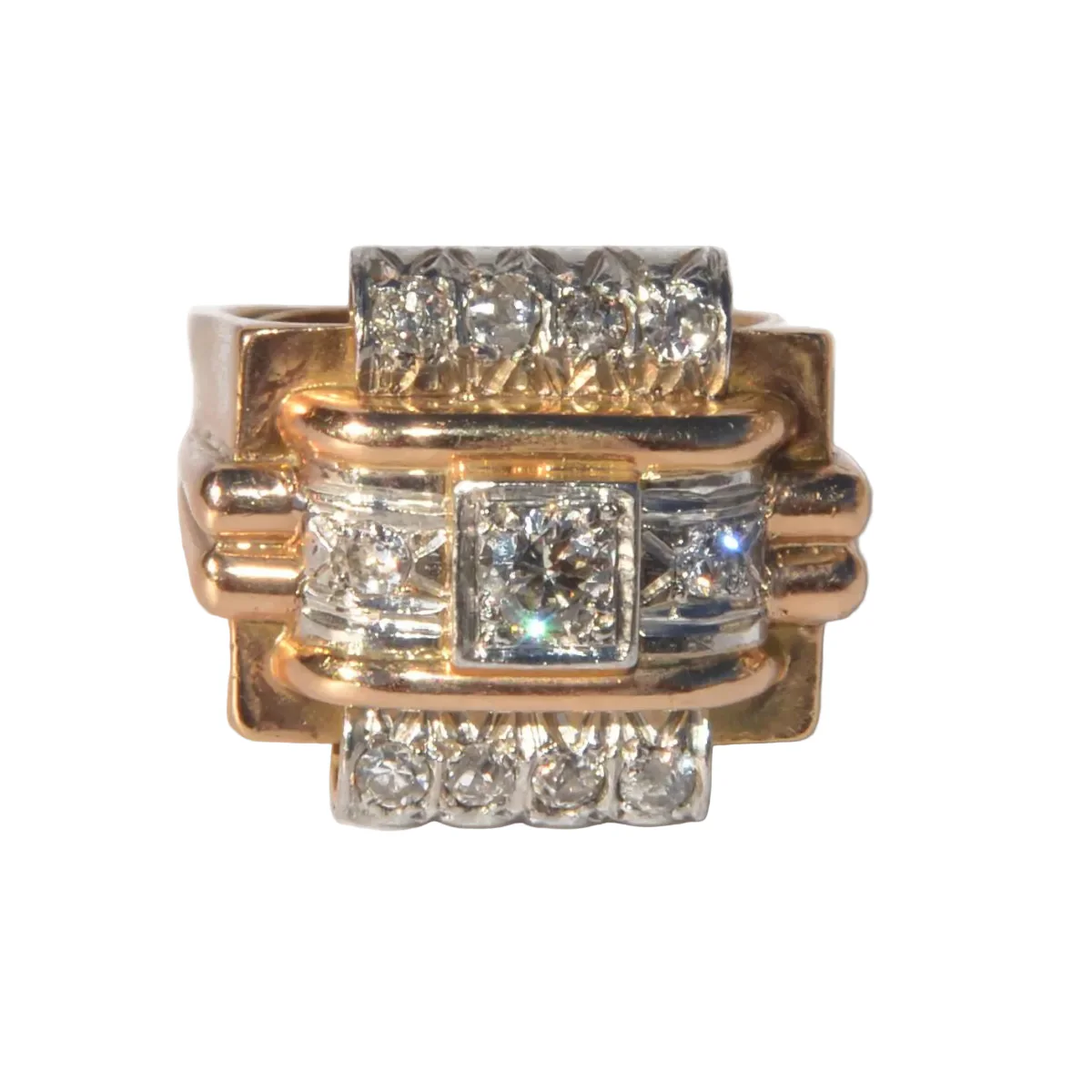 Bague platine et diamant 1950 - Image 5