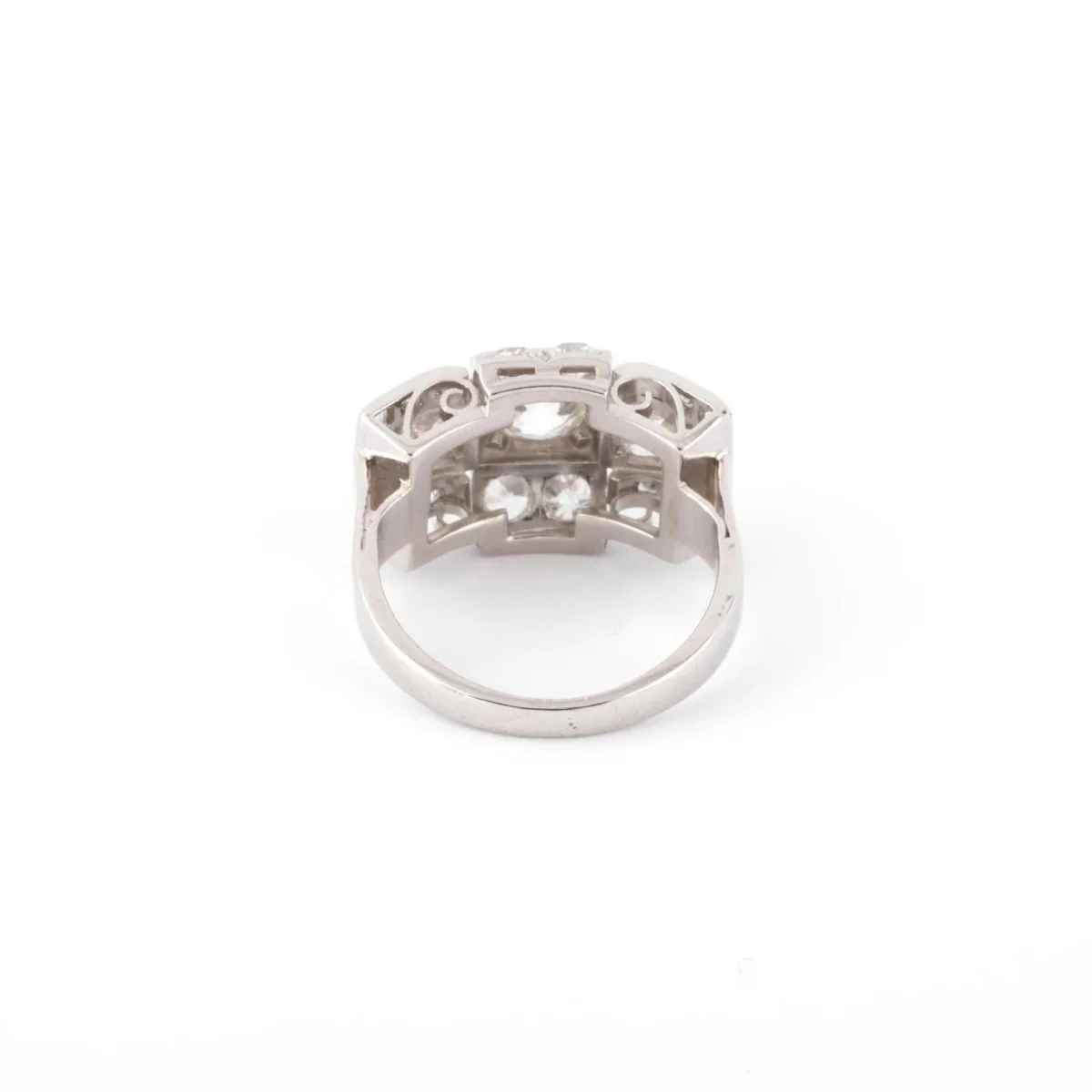 Bague platine et diamants 1930 - Image 3