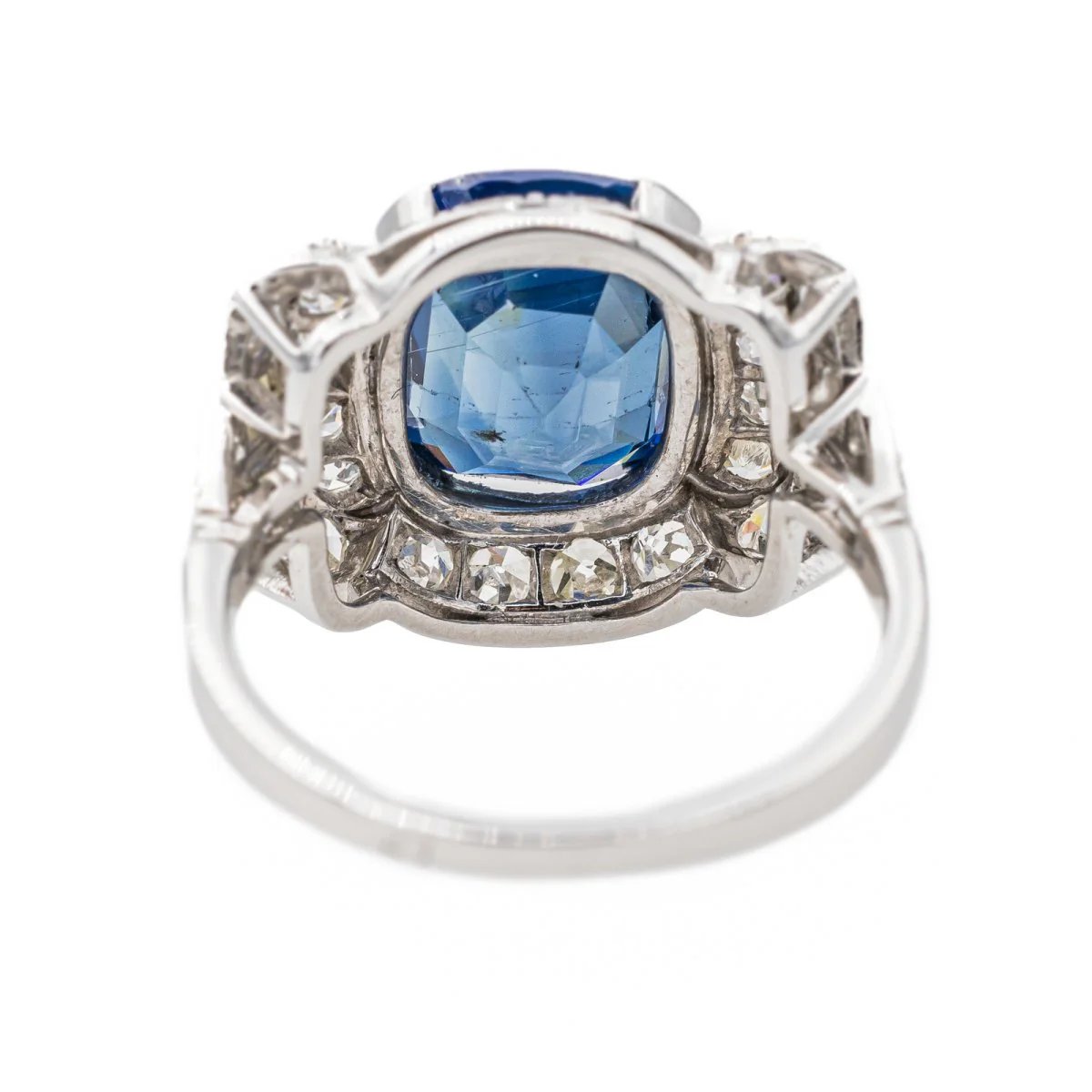 Bague Platine Saphir - Image 5