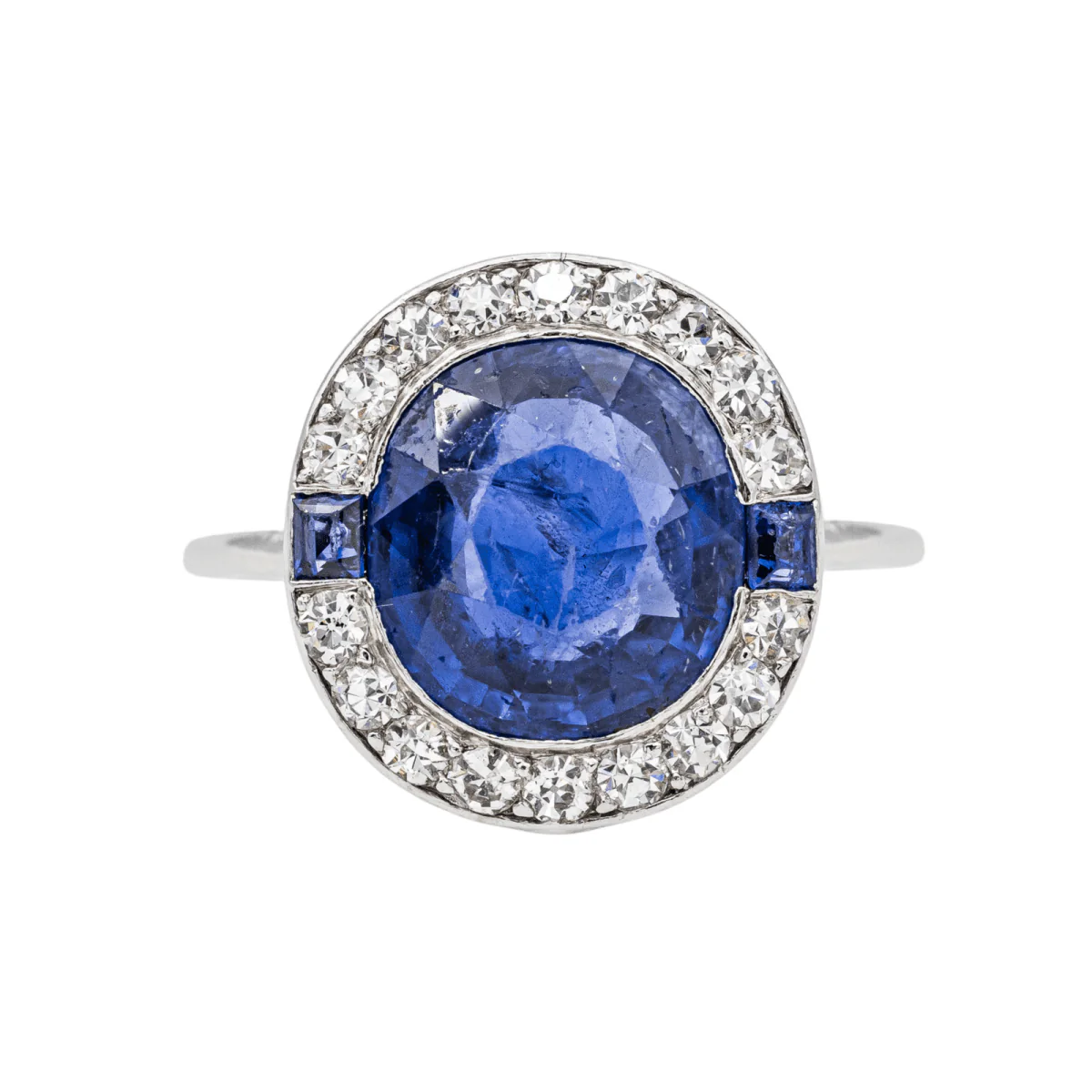 Bague Platine Saphir en Or