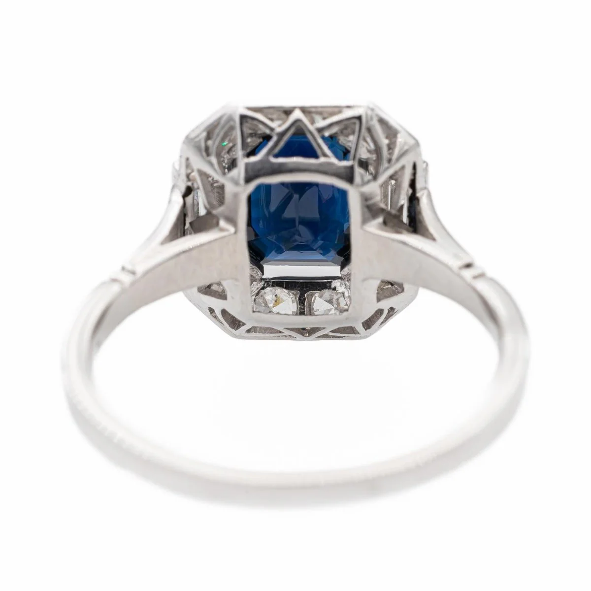 Bague Platine Saphir - Image 5