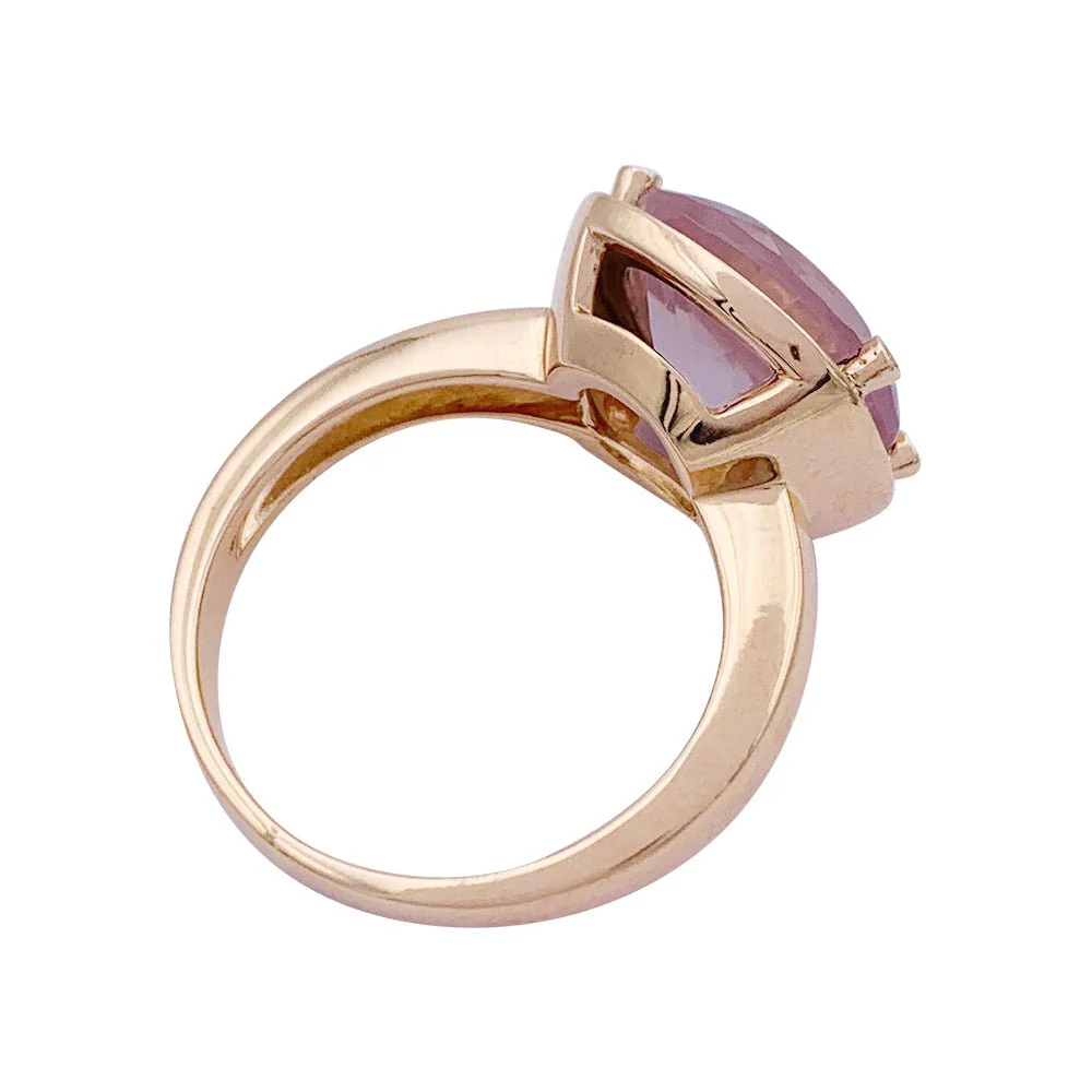 Bague POIRAY "Filles Antik" en or rose, quartz et diamants - Image 4