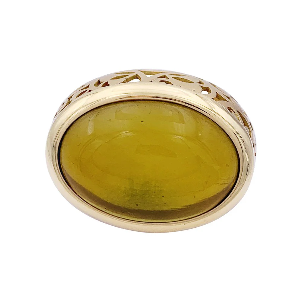 Bague Pomellato, "Arabesque", or rose, ambre. - Image 4