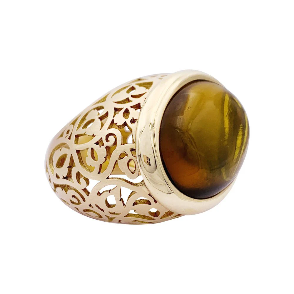 Bague Pomellato, "Arabesque", or rose, ambre. - Image 6