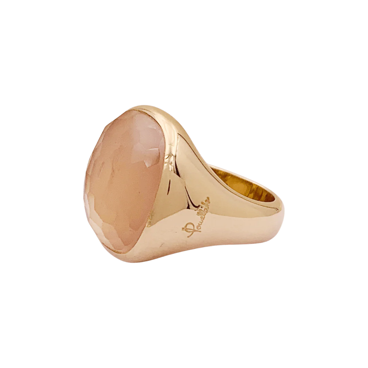Bague Cocktail POMELLATO "Cipria" en or rose et quartz - Image 4