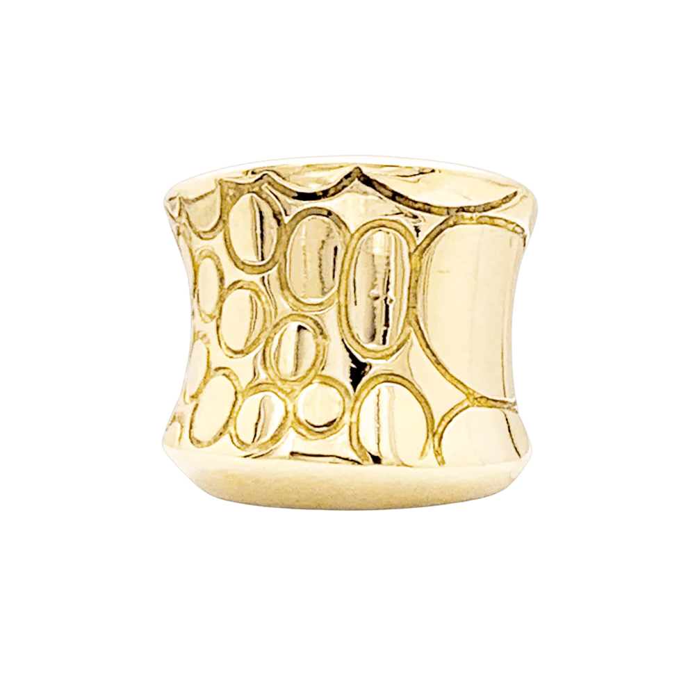 Bague Jonc POMELLATO "Cocco" en or jaune
