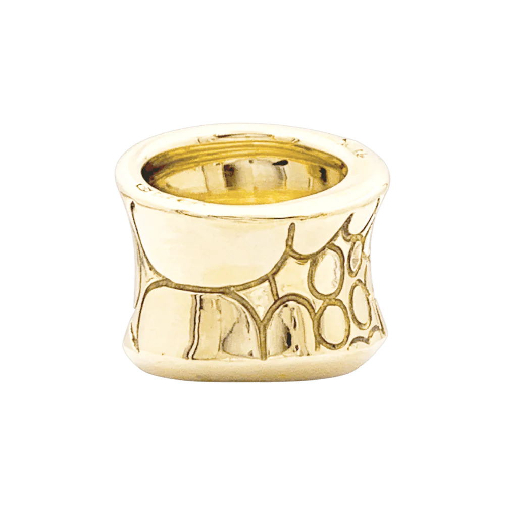 Bague Jonc POMELLATO "Cocco" en or jaune - Image 4