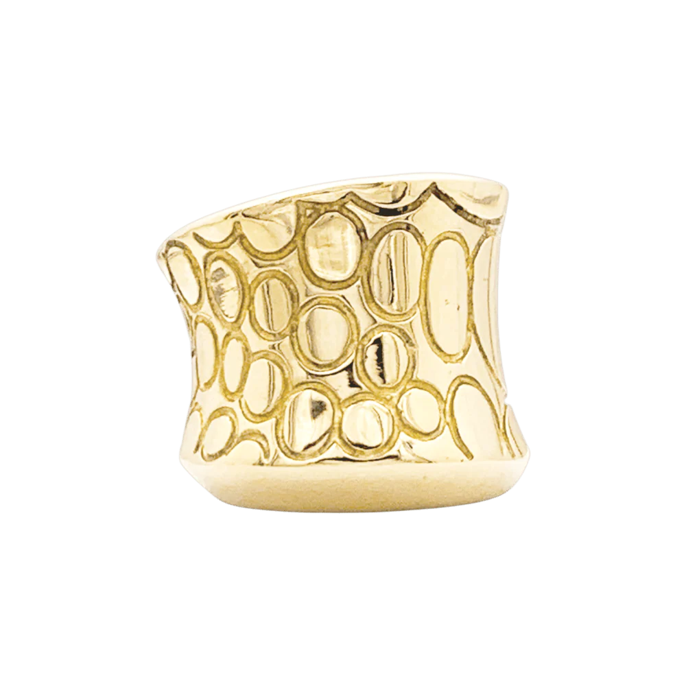 Bague Jonc POMELLATO "Cocco" en or jaune - Image 5