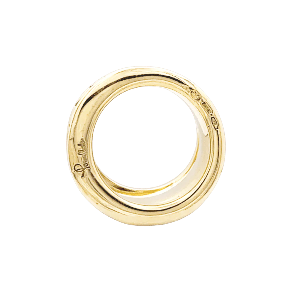 Bague Jonc POMELLATO "Cocco" en or jaune - Image 6