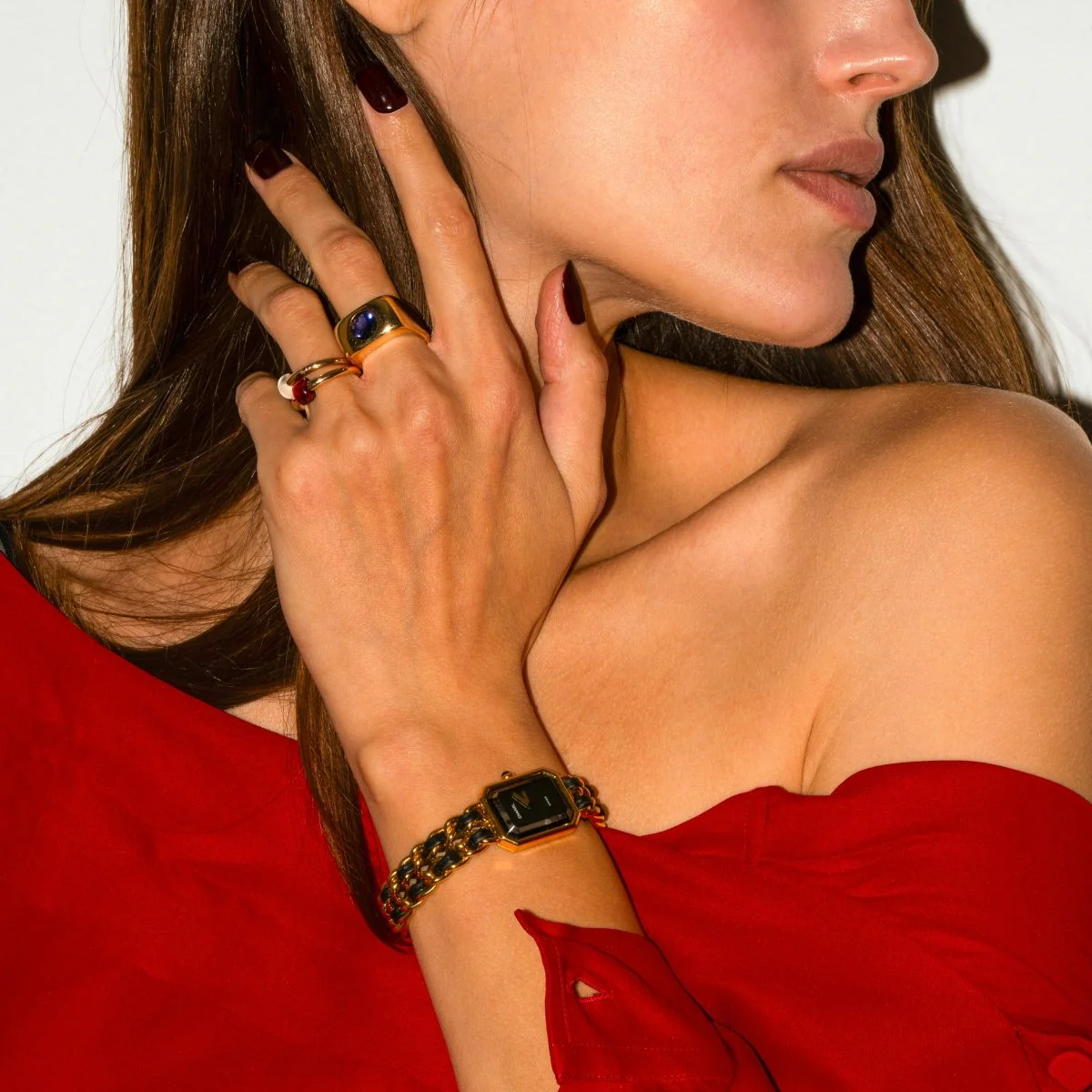 Bague POMELLATO "M’ama non M’ama" en or rose et grenat - Image 2