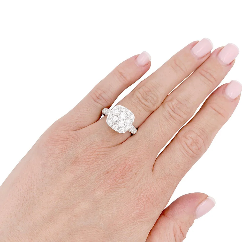 Bague Pavée POMELLATO "Nudo Assoluto" en or rose et diamants - Image 2