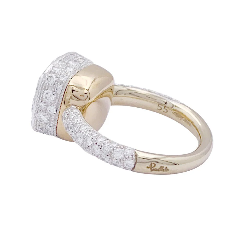 Bague Pavée POMELLATO "Nudo Assoluto" en or rose et diamants - Image 5