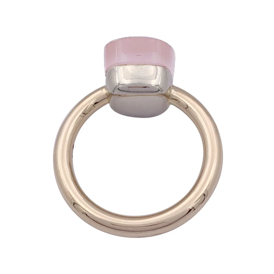 Bague Pomellato,"Nudo Classic", deux ors et quartz rose. - Image 2