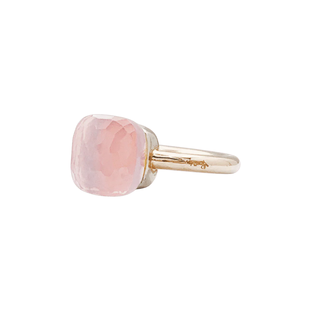 Bague Cocktail POMELLATO "Nudo Classic" en or rose, or blanc et quartz - Image 3