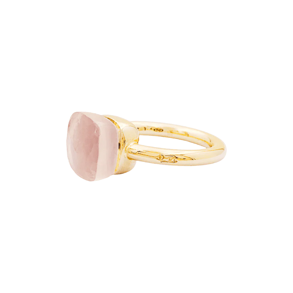 Bague Cocktail POMELLATO "Nudo Classic" en or rose, or blanc et quartz - Image 3