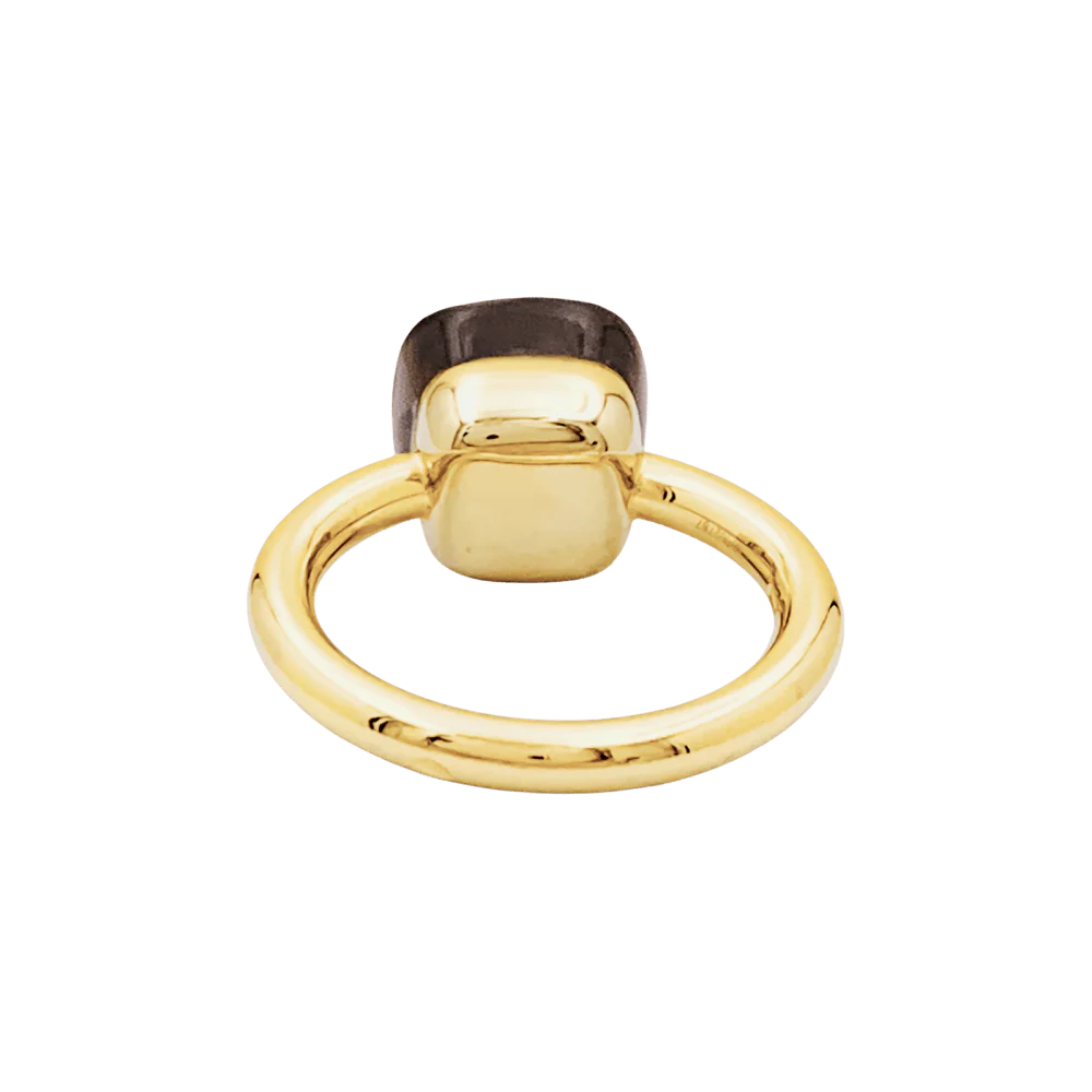 Bague Solitaire POMELLATO "Nudo Classique" en or blanc, or rose et quartz - Image 4