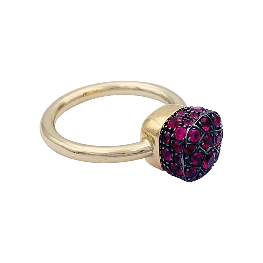 Bague Pomellato, "Nudo", deux ors, rubis. - Image 2
