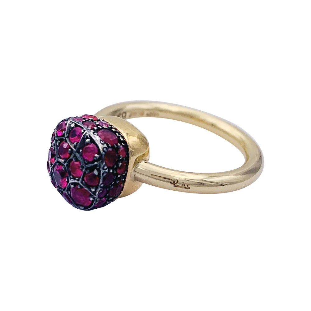 Bague Pomellato, "Nudo", deux ors, rubis. - Image 4