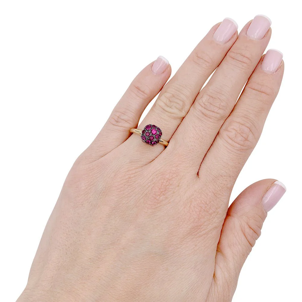 Bague Pomellato, "Nudo", deux ors, rubis. - Image 6