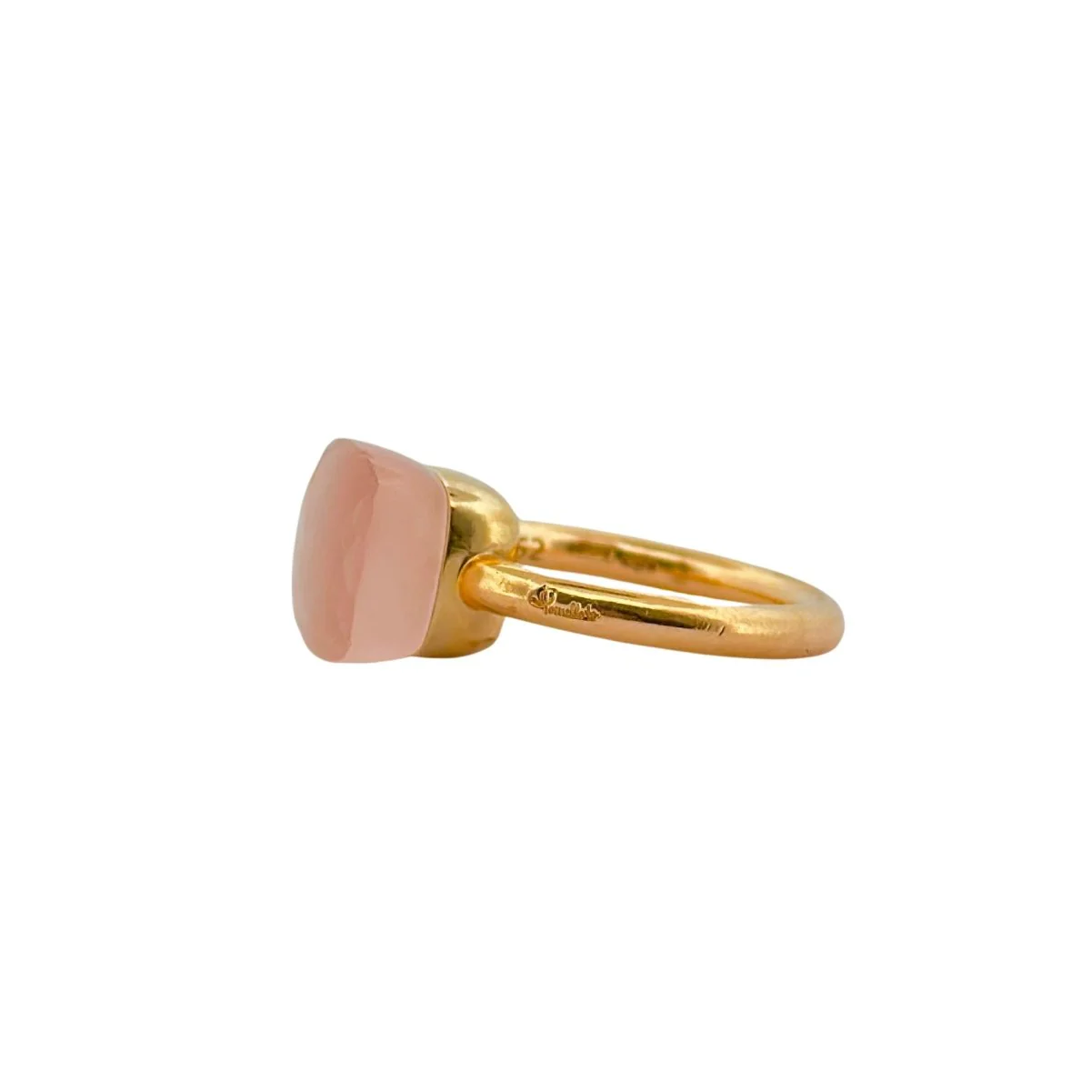 Bague POMELLATO Nudo en or jaune et quartz rose - Image 5