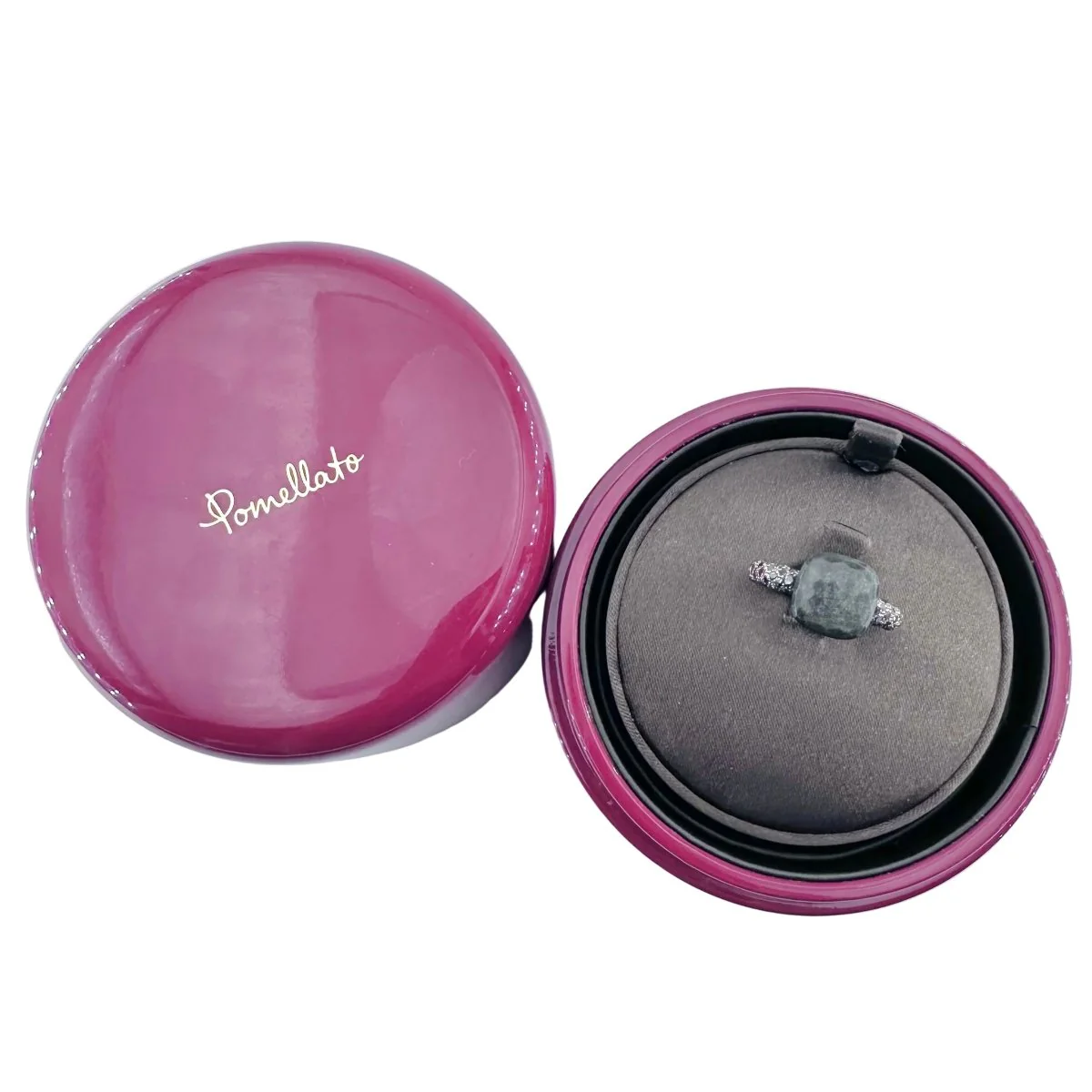 Bague POMELLATO "Nudo" en or rose, titane, obsidienne et diamants noirs - Image 6