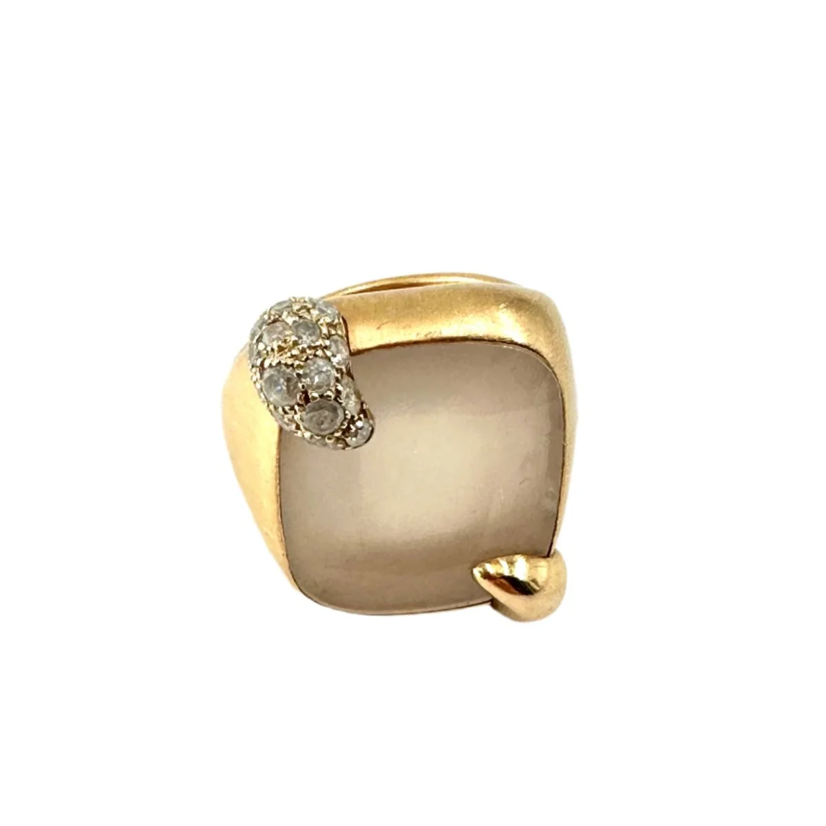 Bague POMELLATO "Ritratto" en or jaune et quartz