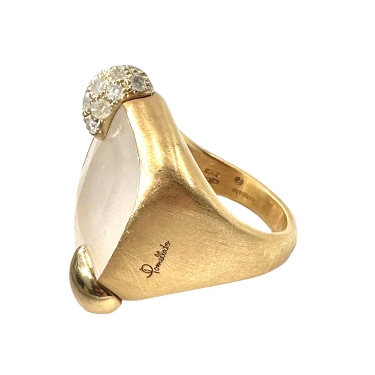 Bague POMELLATO "Ritratto" en or jaune et quartz - Image 3