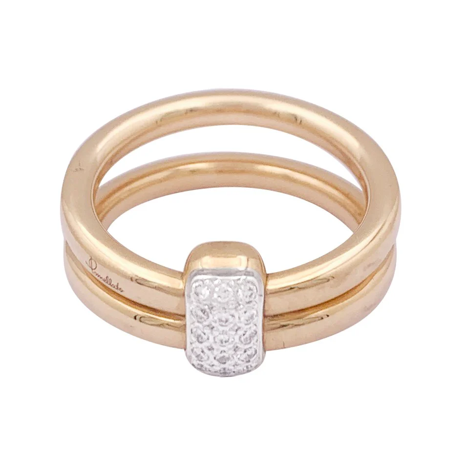 Bague POMELLATO, "Together" en or rose et diamants - Image 3