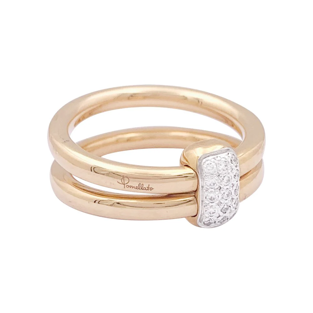 Bague POMELLATO, "Together" en or rose et diamants - Image 5