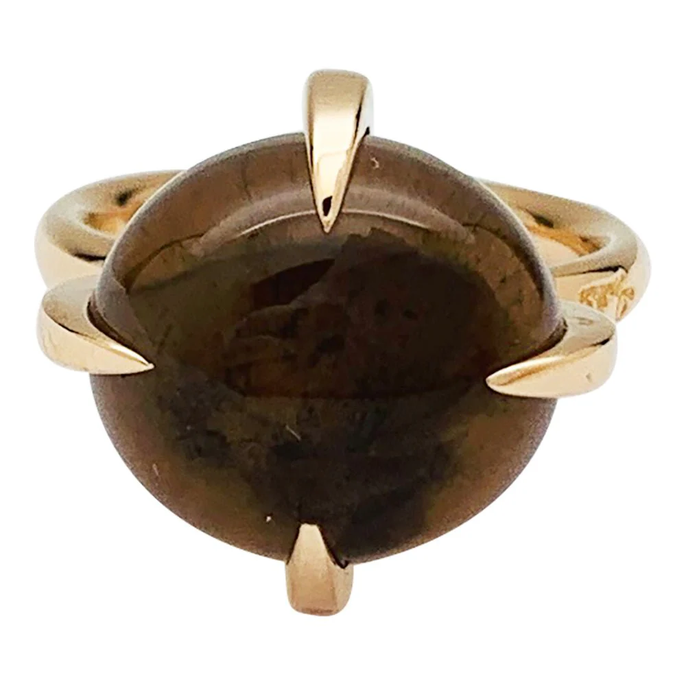 Bague POMELLATO "Veleno" or rose et quartz fumé - Image 3