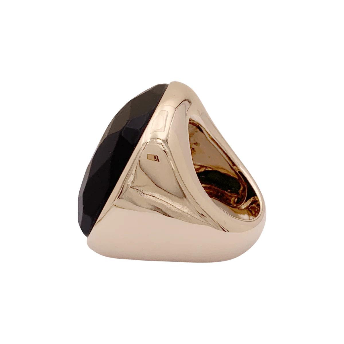 Bague Cocktail POMELLATO "Victoria" en or rose et jais - Image 3