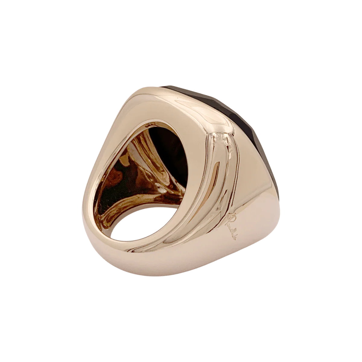 Bague Cocktail POMELLATO "Victoria" en or rose et jais - Image 5