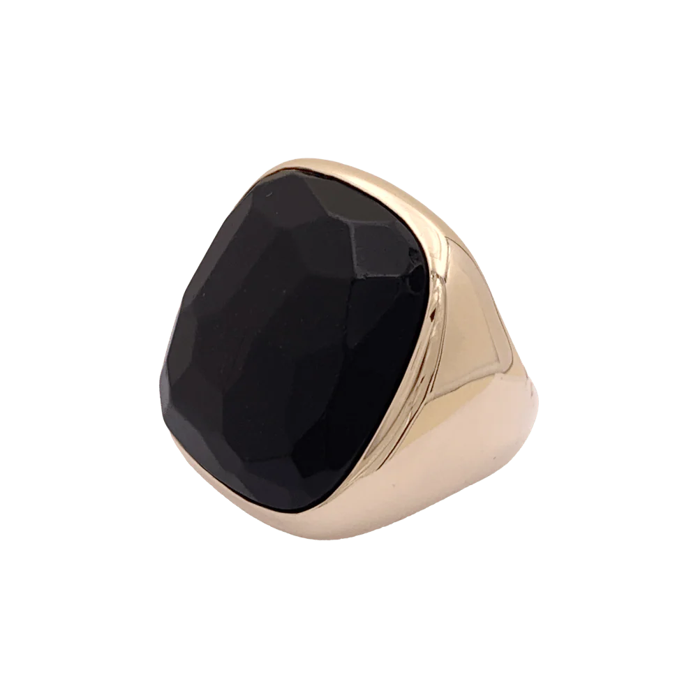 Bague Cocktail POMELLATO "Victoria" en or rose et jais - Image 3