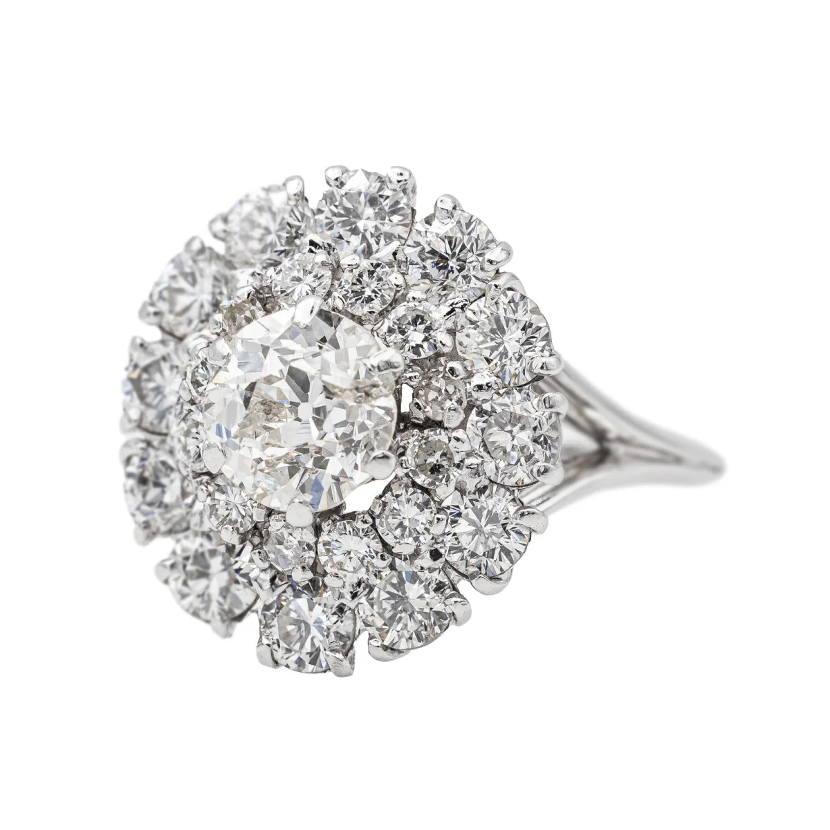 Bague Pompadour Or blanc Diamant - Image 3
