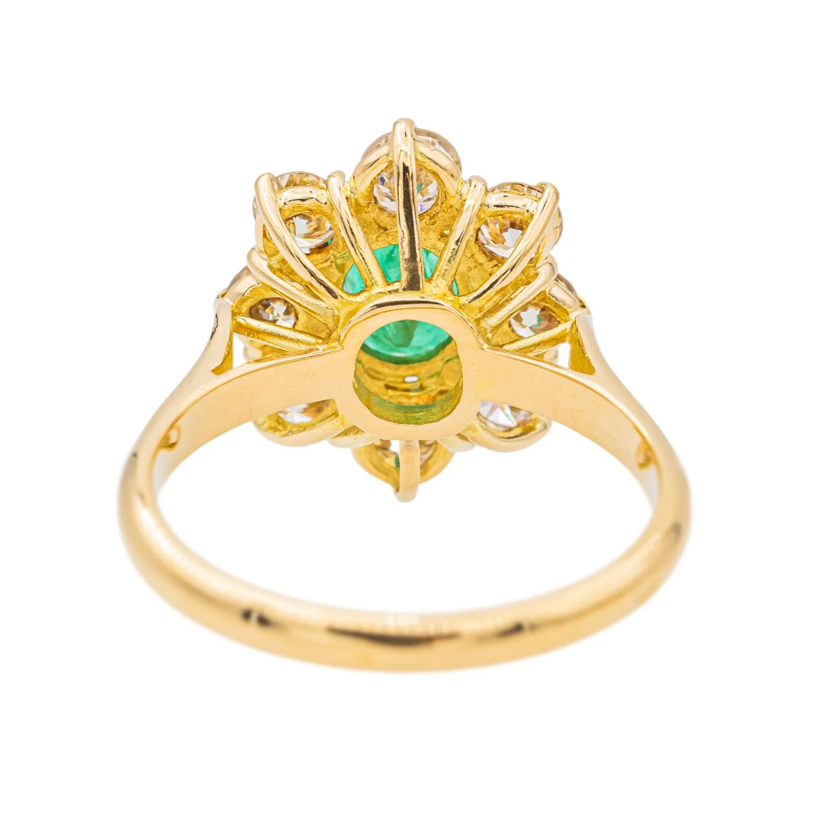 Bague Pompadour Or Jaune Emeraude en or 750 - Image 5