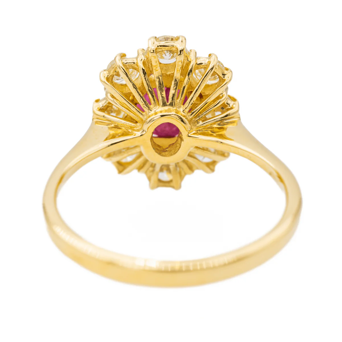 Bague Pompadour Or jaune Rubis - Image 5