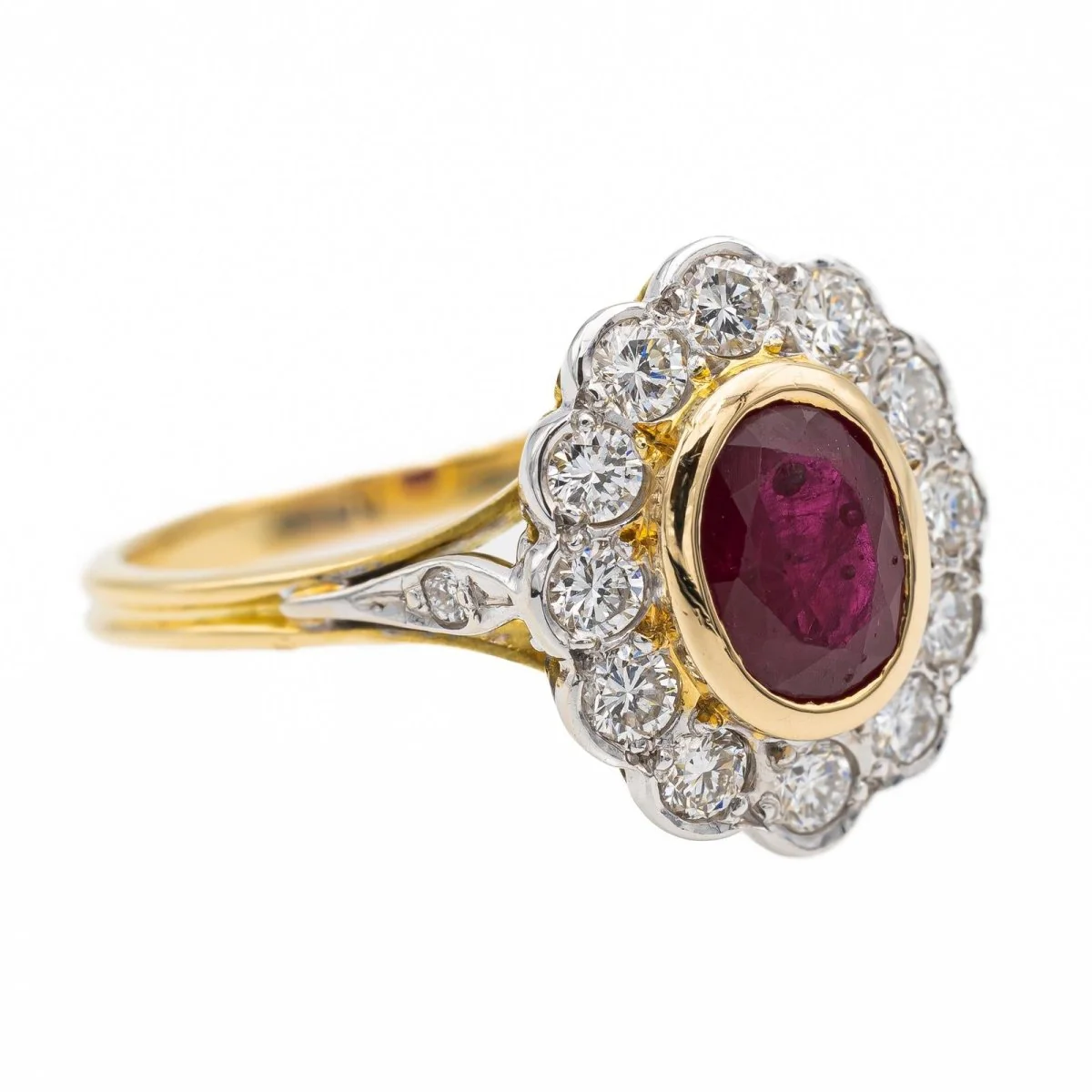 Bague Pompadour Or jaune Rubis - Image 7