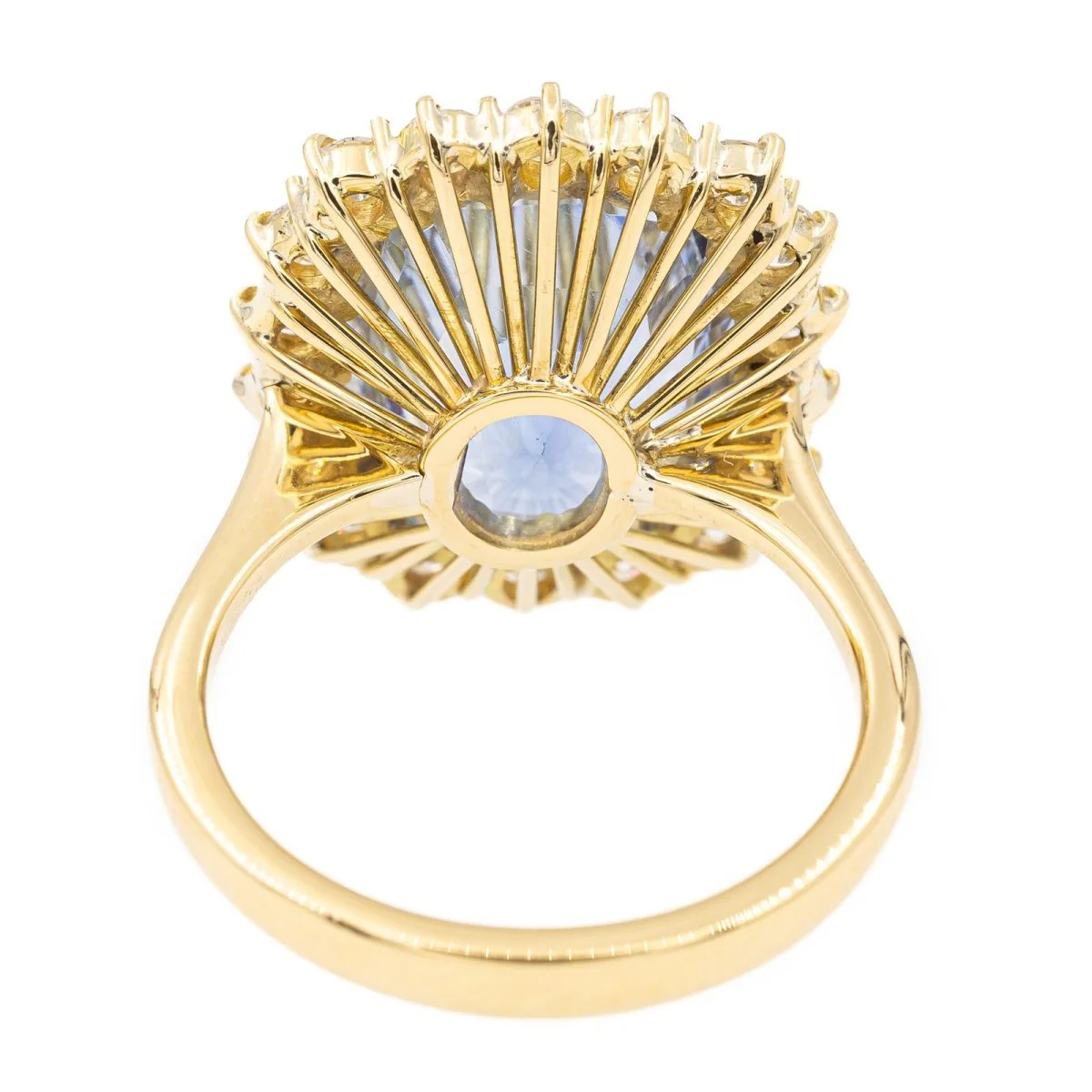 Bague Pompadour Or jaune Saphir - Image 5