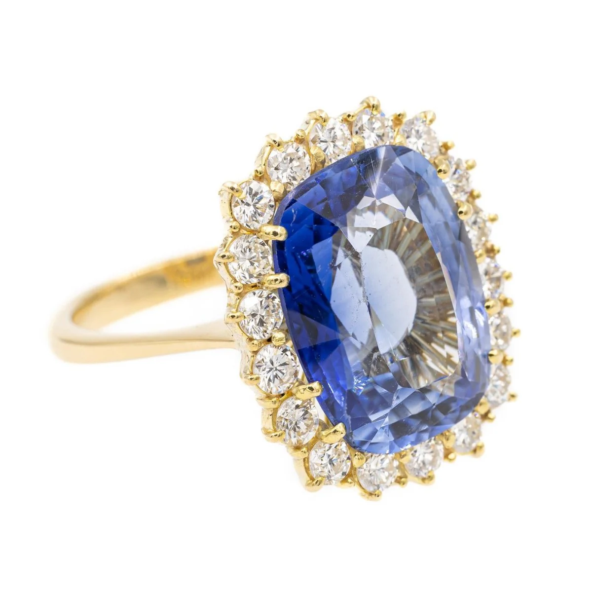 Bague Pompadour Or jaune Saphir - Image 7
