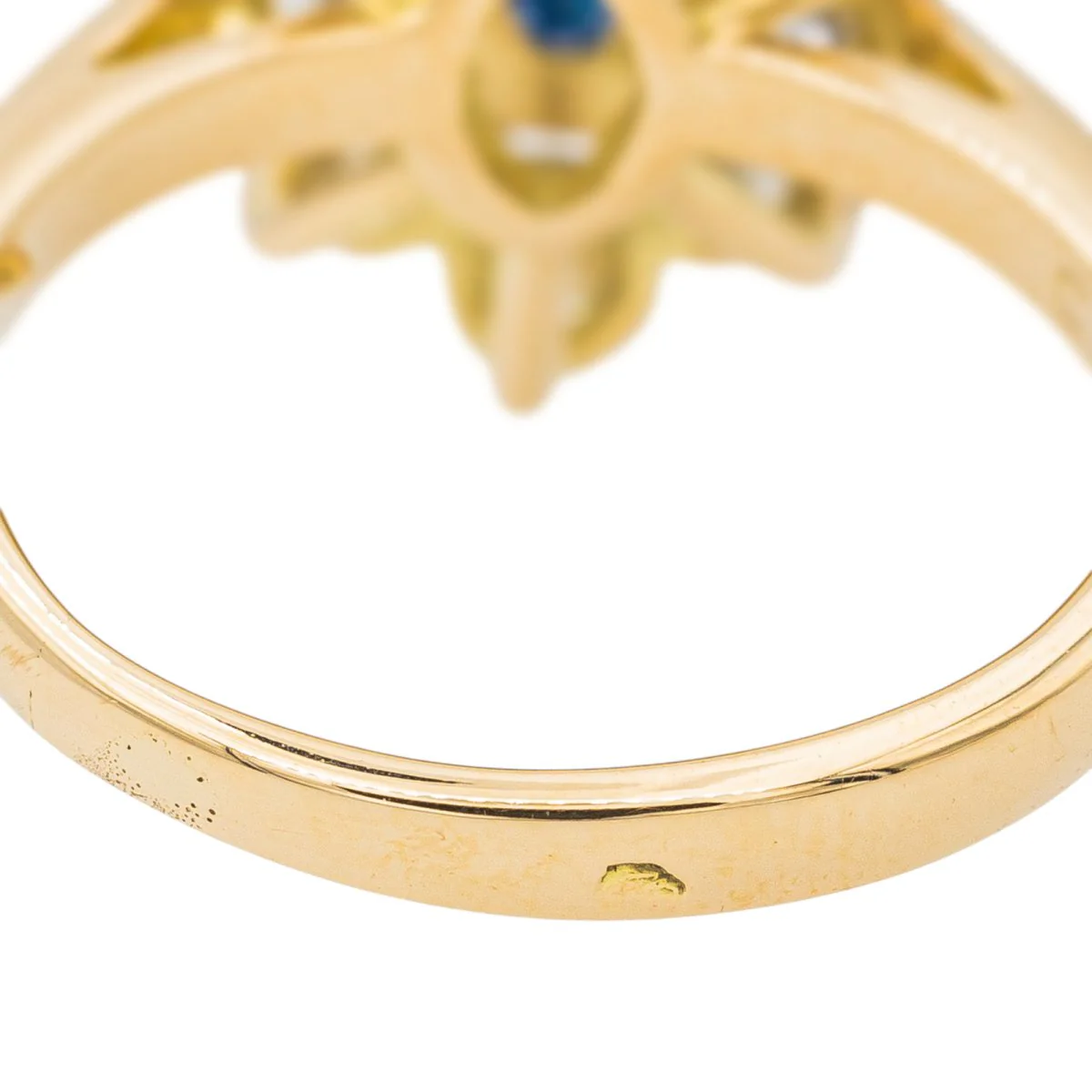 Bague Pompadour Or jaune Saphir - Image 9