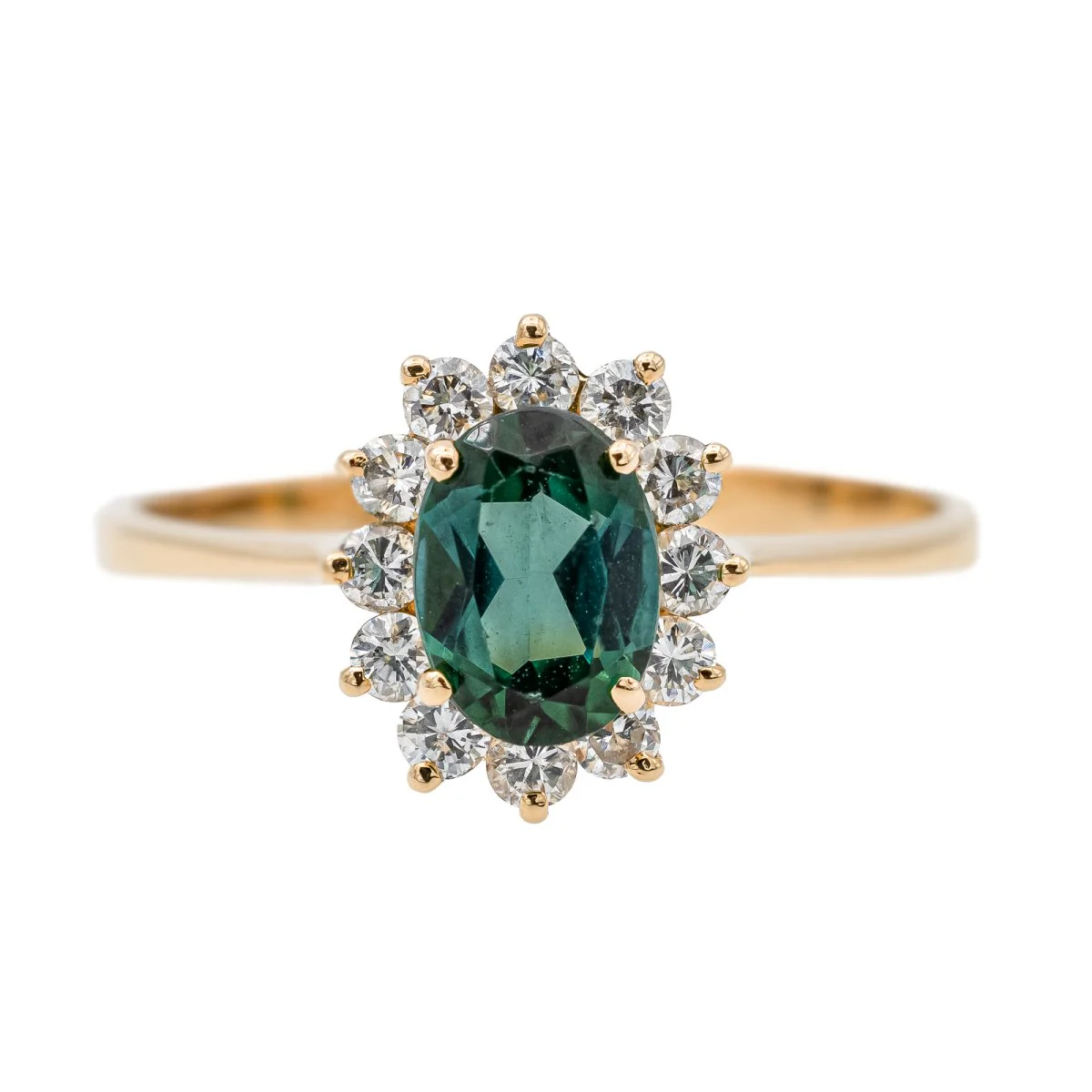 Bague Pompadour Or jaune Tourmaline