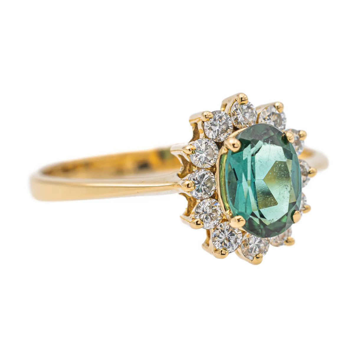 Bague Pompadour Or jaune Tourmaline - Image 7