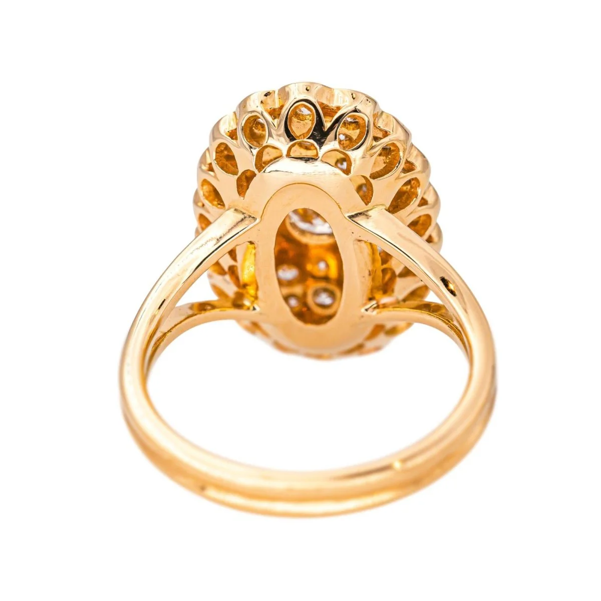 Bague Pompadour en or rose et diamants - Image 5