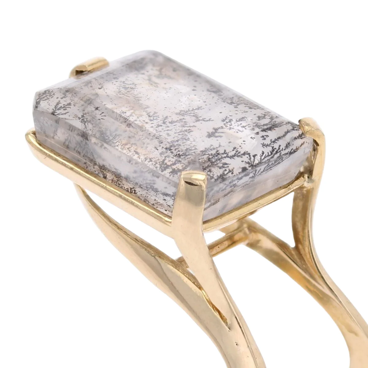 Bague Cocktail en or jaune et quartz - Image 7